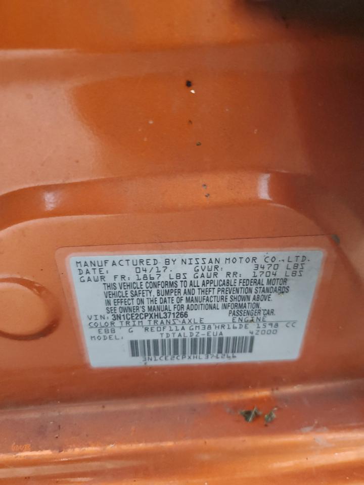 3N1CE2CPXHL371266 NISSAN VERSA 2017