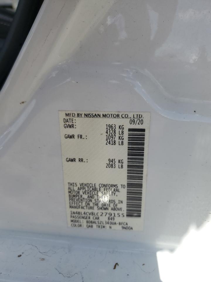 1N4BL4CV8LC279155 NISSAN ALTIMA 2020