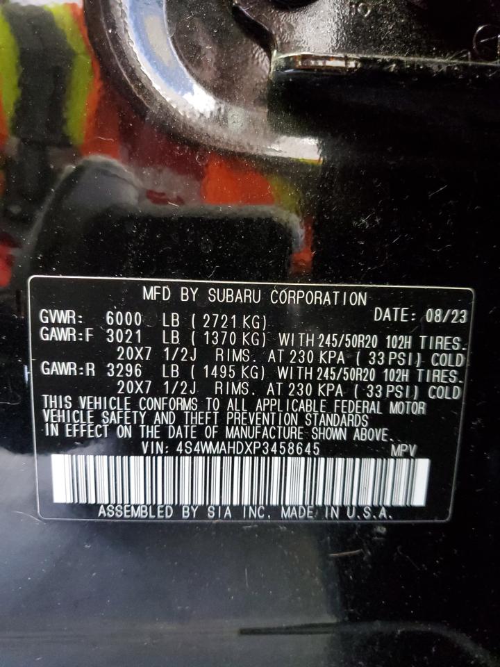 2023 Subaru Ascent Premium VIN: 4S4WMAHDXP3458645 Lot: 59371925