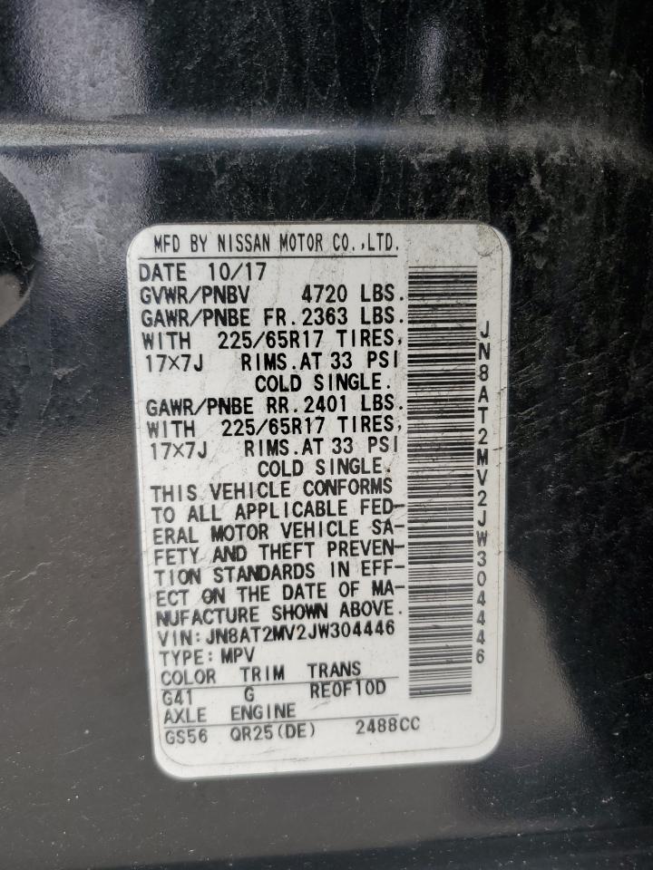 JN8AT2MV2JW304446 NISSAN ROGUE 2018