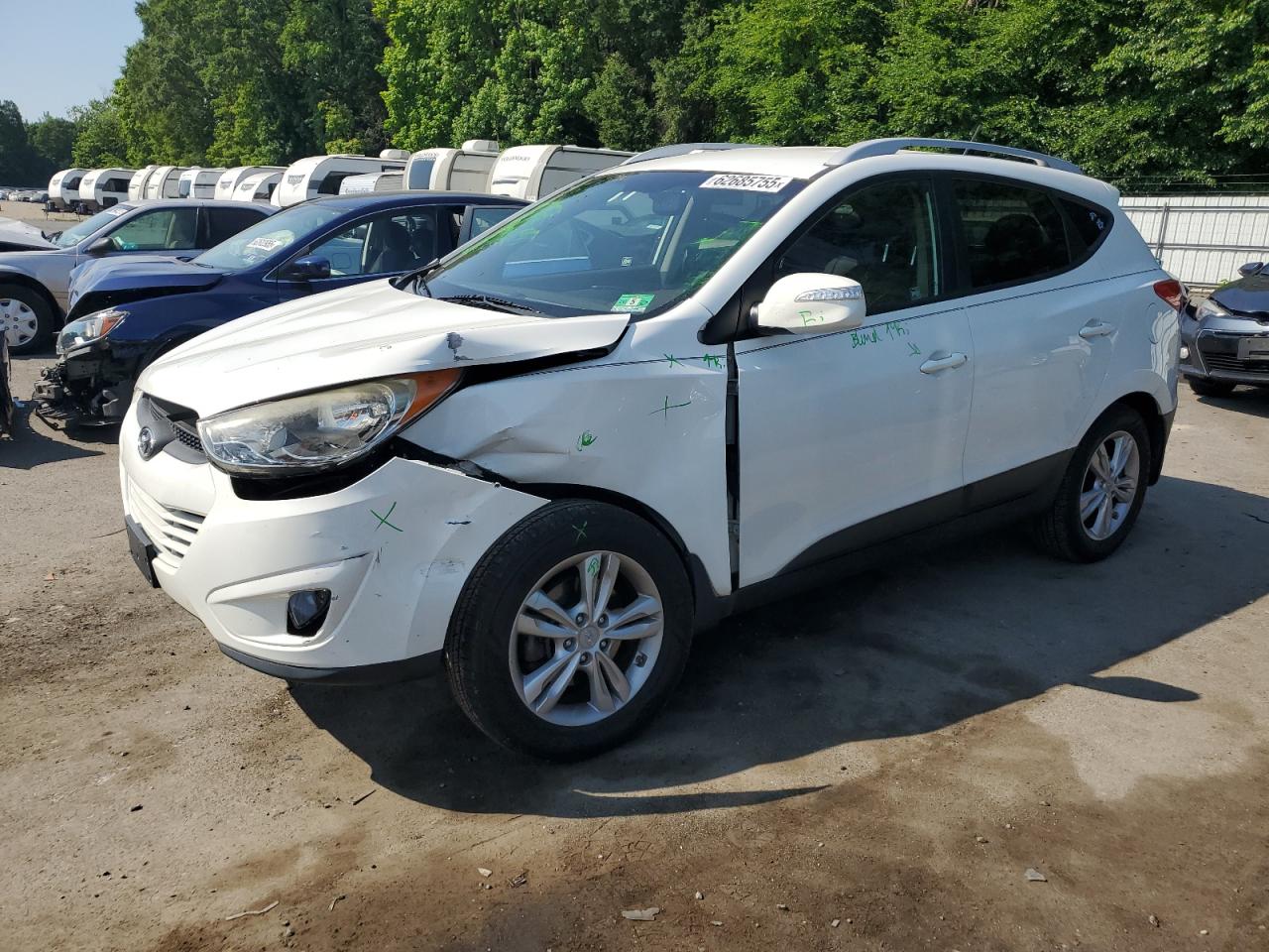 HYUNDAI TUCSON 2013 VIN KM8JU3AC0DU652016