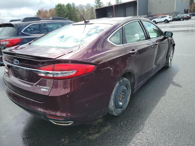 Sedans FORD FUSION 2017 Burgundy