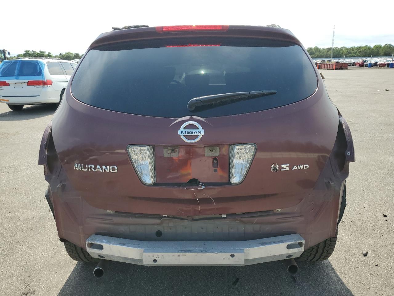 2007 Nissan Murano Sl VIN: JN8AZ08W57W627792 Lot: 62485355