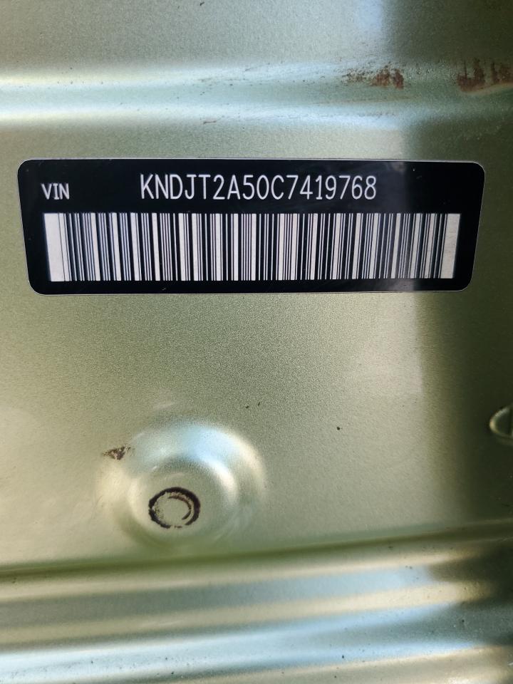 2012 Kia Soul VIN: KNDJT2A50C7419768 Lot: 61788565
