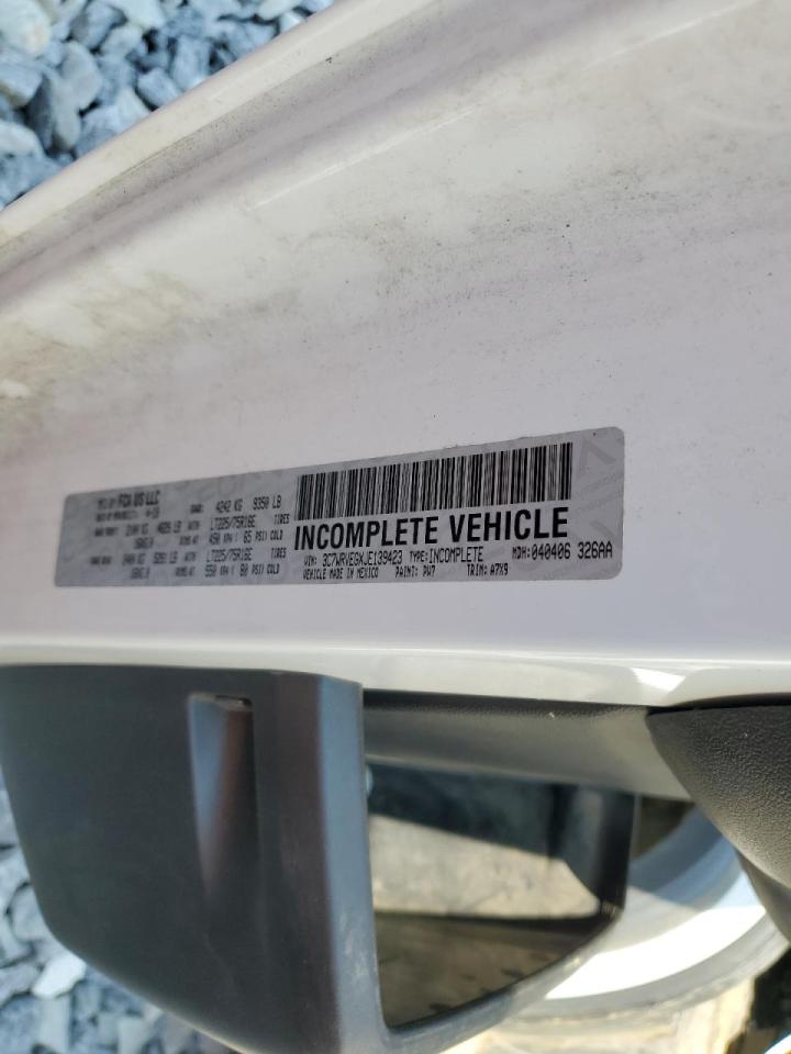 2018 Ram Promaster 3500 3500 Standard VIN: 3C7WRVEGXJE139423 Lot: 62093685