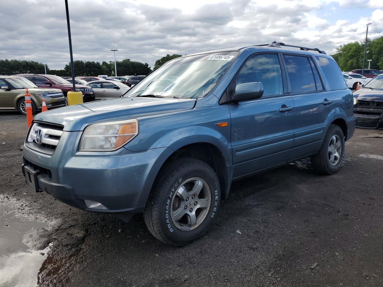 2007 Honda Pilot Exl for Sale in East Granby, CT - Side