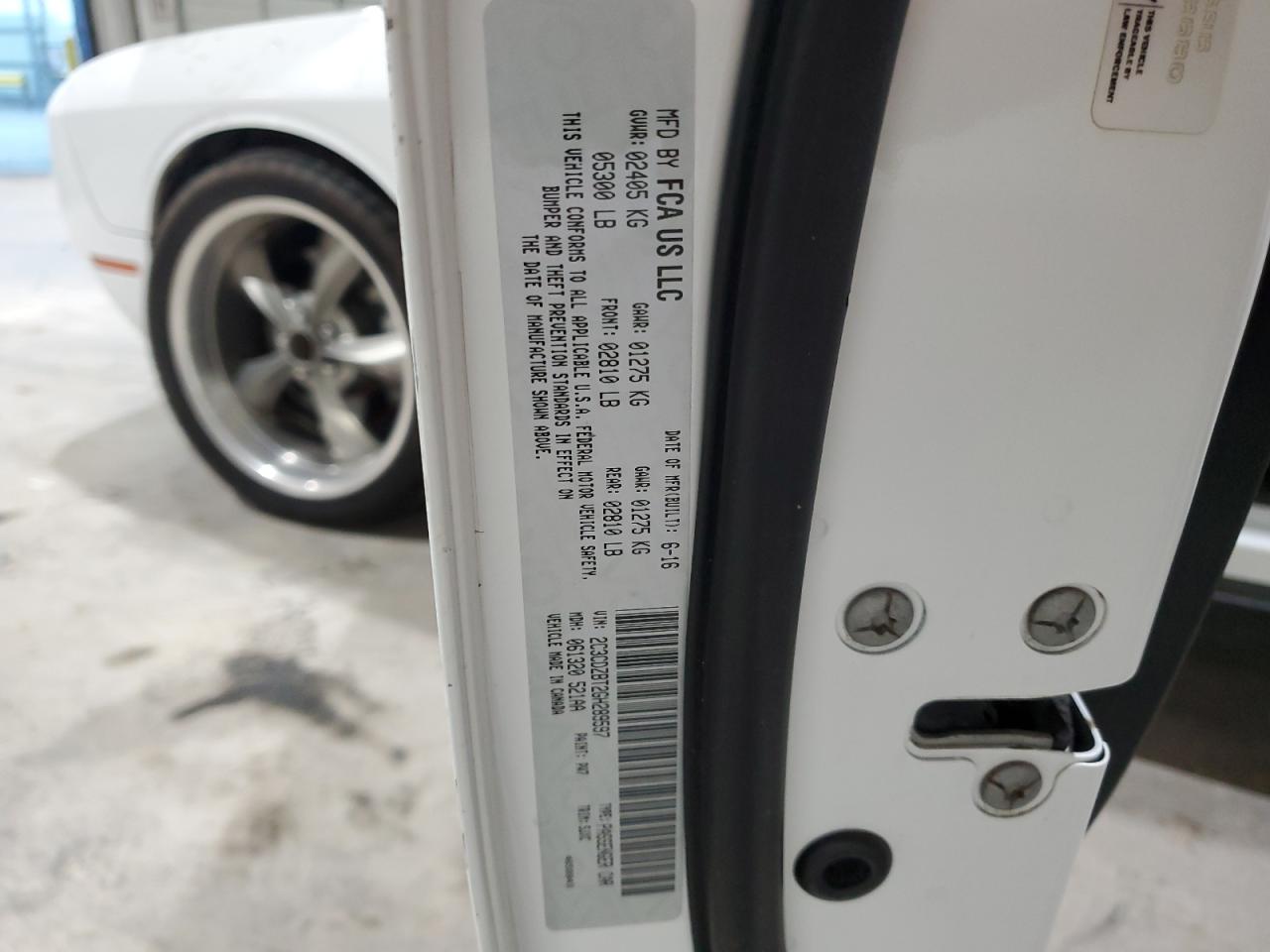 2016 Dodge Challenger R/T VIN: 2C3CDZBT2GH289597 Lot: 62847985