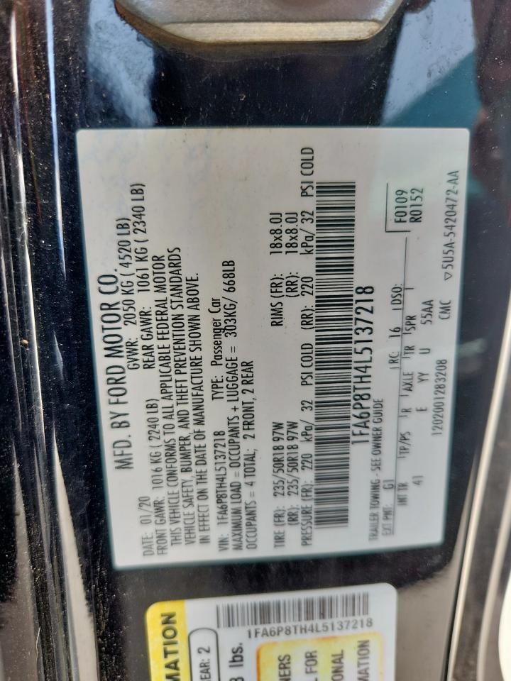 1FA6P8TH4L5137218 FORD ALL Models 2020
