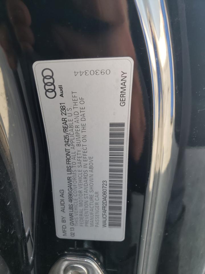 2013 Audi A5 Premium VIN: WAUCFAFR2DA060723 Lot: 59953415