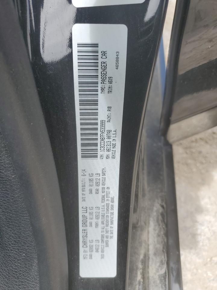 2015 Chrysler 200 Limited VIN: 1C3CCCAB7FN533999 Lot: 61046805
