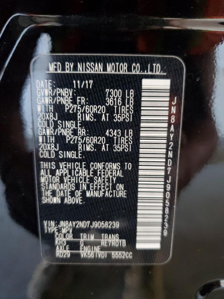 JN8AY2ND7J9058239 NISSAN ARMADA 2018