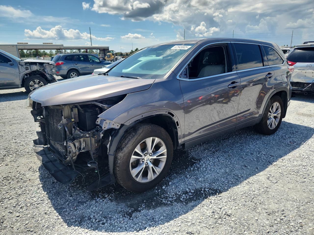 TOYOTA HIGHLANDER 2015 VIN 5TDBKRFHXFS079493