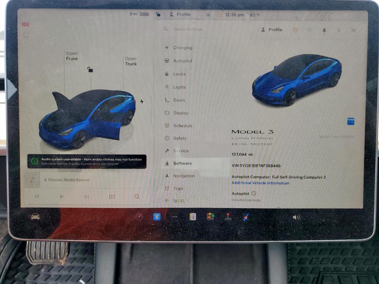 2022 Tesla Model 3 VIN: 5YJ3E1EB7NF288445 Lot: 59270645