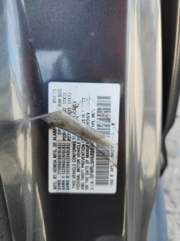 2011 Honda Odyssey Exl VIN: 5FNRL5H68BB041033 Lot: 62486675