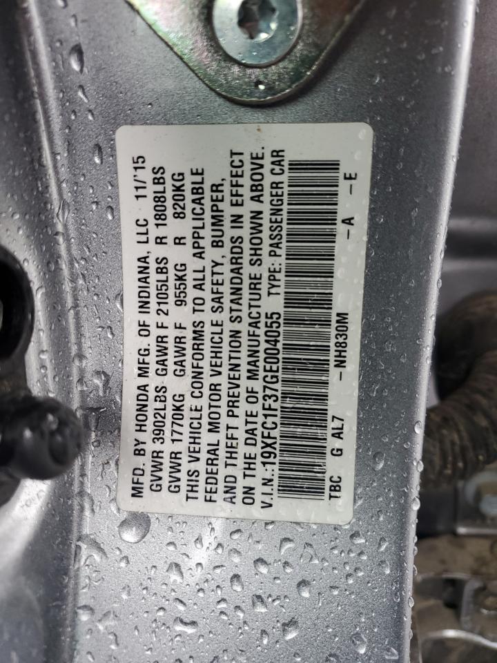 19XFC1F37GE004055 HONDA CIVIC 2016