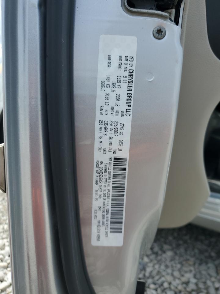 2012 Dodge Grand Caravan Crew VIN: 2C4RDGDG2CR145837 Lot: 59977275