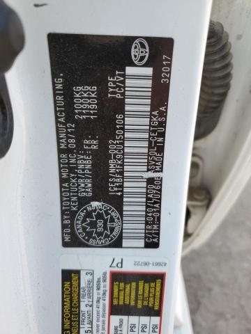 2012 TOYOTA CAMRY BASE  