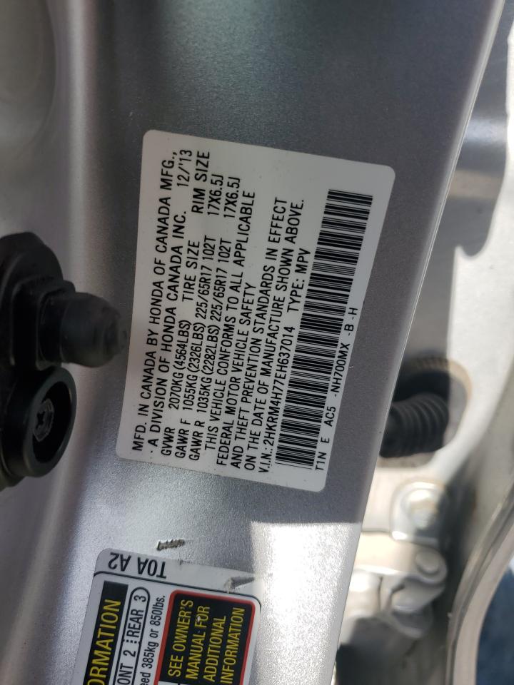 2014 Honda Cr-V Exl VIN: 2HKRM4H77EH637014 Lot: 61879105