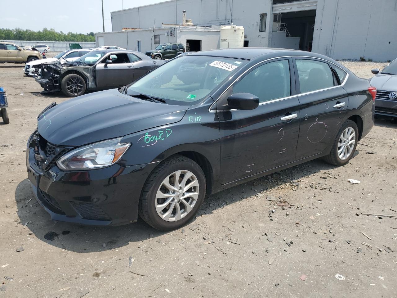2019 Nissan Sentra S за продажба в Fredericksburg, VA - Front End