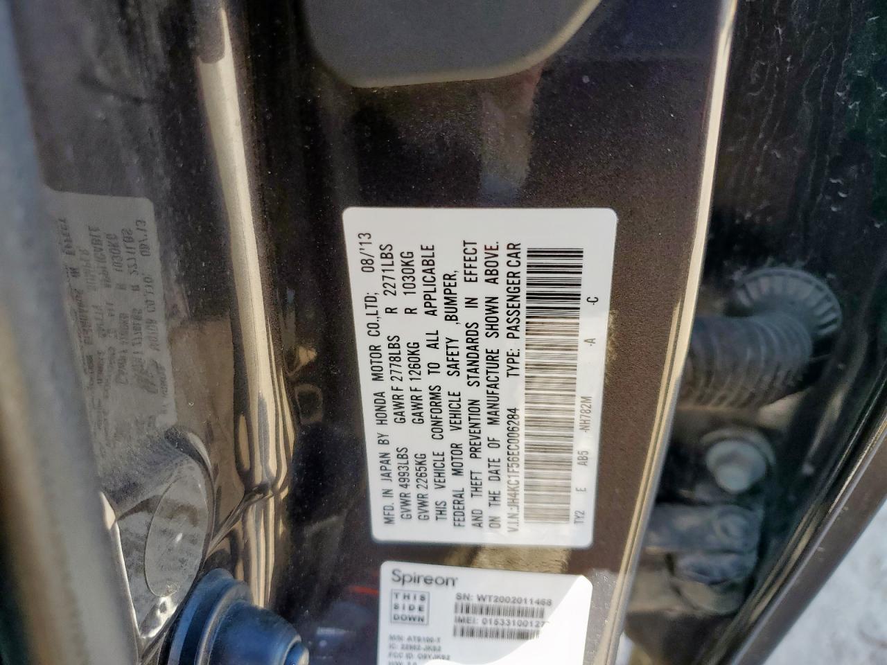 2014 Acura Rlx Tech VIN: JH4KC1F56EC006284 Lot: 60622315