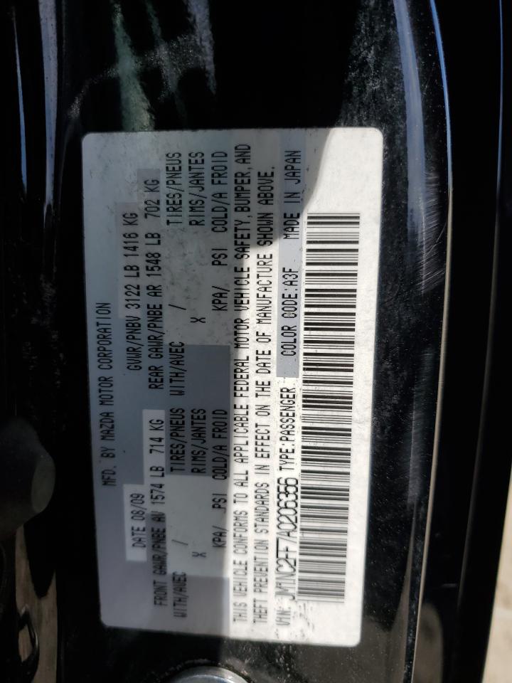 2010 Mazda Mx-5 Miata VIN: JM1NC2FF7A0206356 Lot: 61681475
