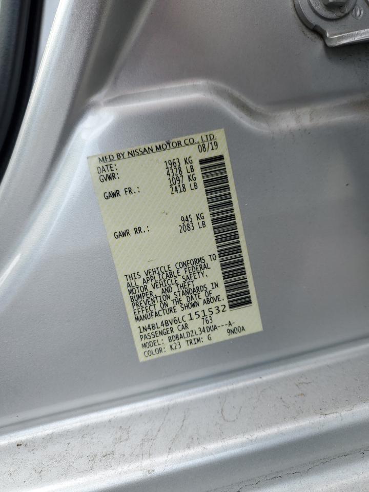 1N4BL4BV6LC151532 NISSAN ALTIMA 2020