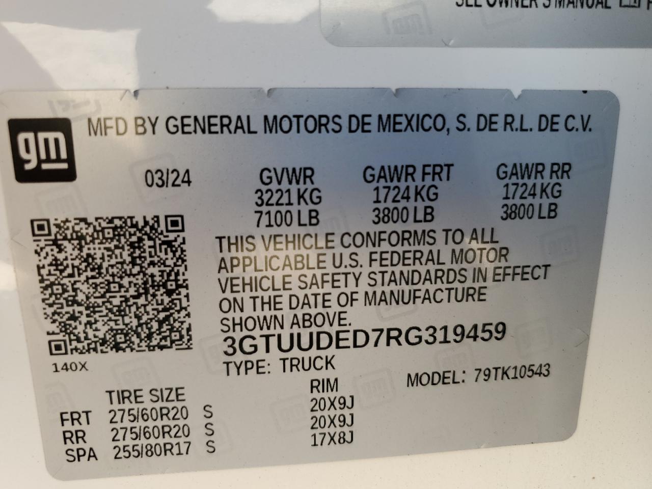 GMC SIERRA 2024 VIN 3GTUUDED7RG319459 zdjęcie 13