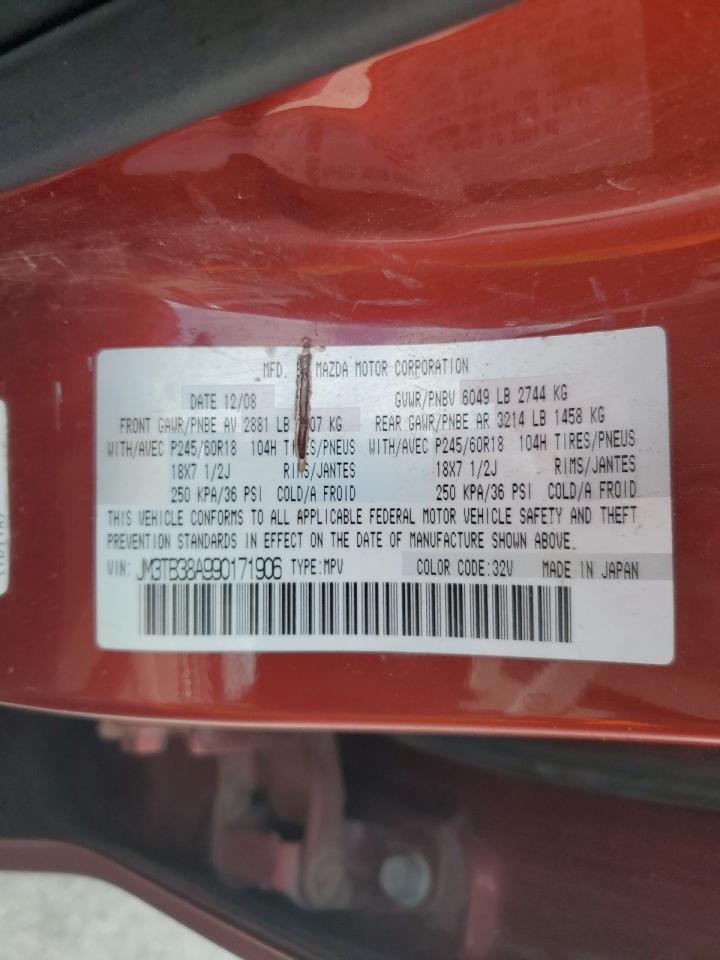 2009 Mazda Cx-9 VIN: JM3TB38A990171906 Lot: 59820135