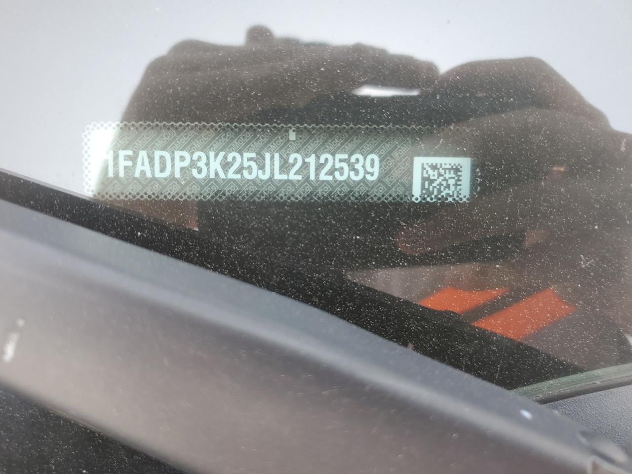 1FADP3K25JL212539 FORD FOCUS 2018