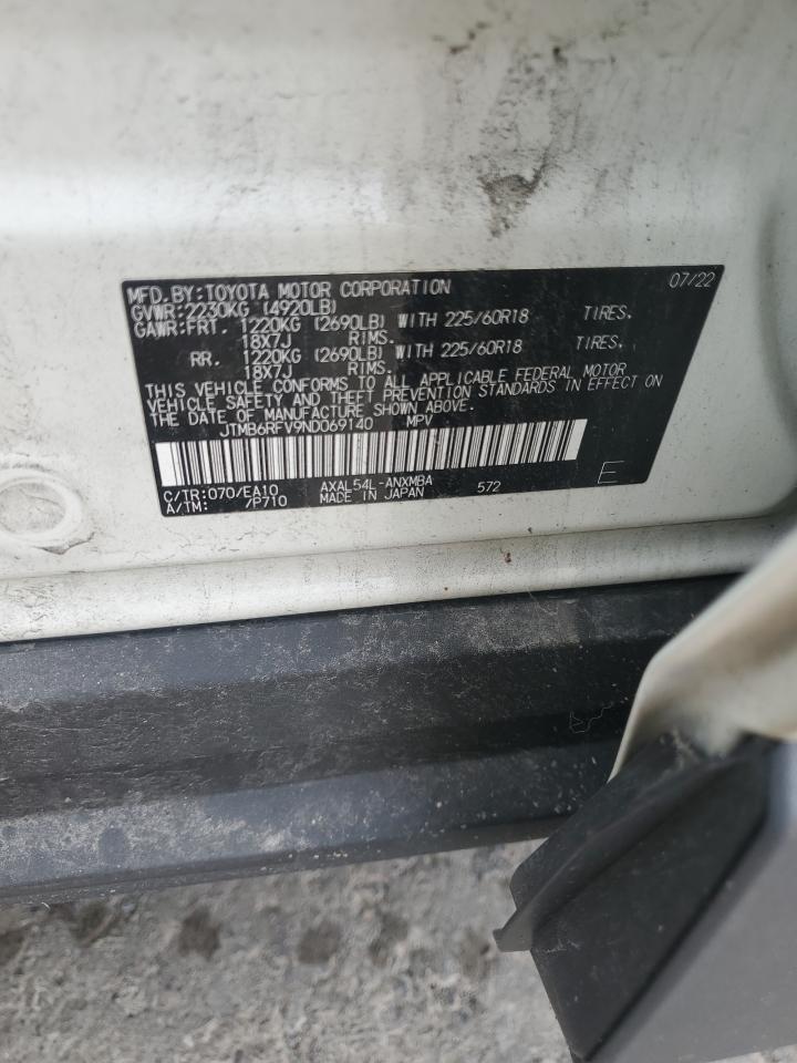 JTMB6RFV9ND069140 TOYOTA RAV4 2022