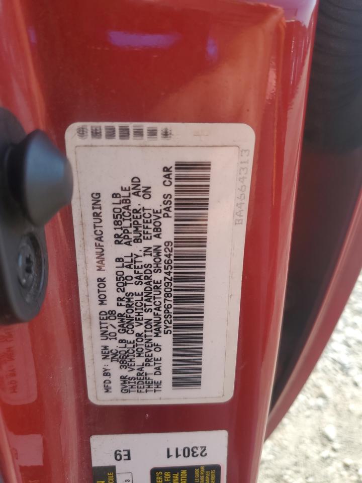 2009 Pontiac Vibe VIN: 5Y2SP67809Z456429 Lot: 61439705