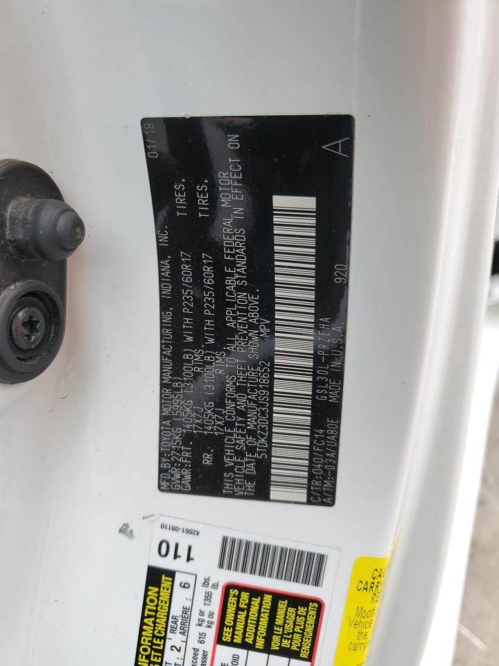 5TDKZ3DC3JS918652 TOYOTA All Models 2018