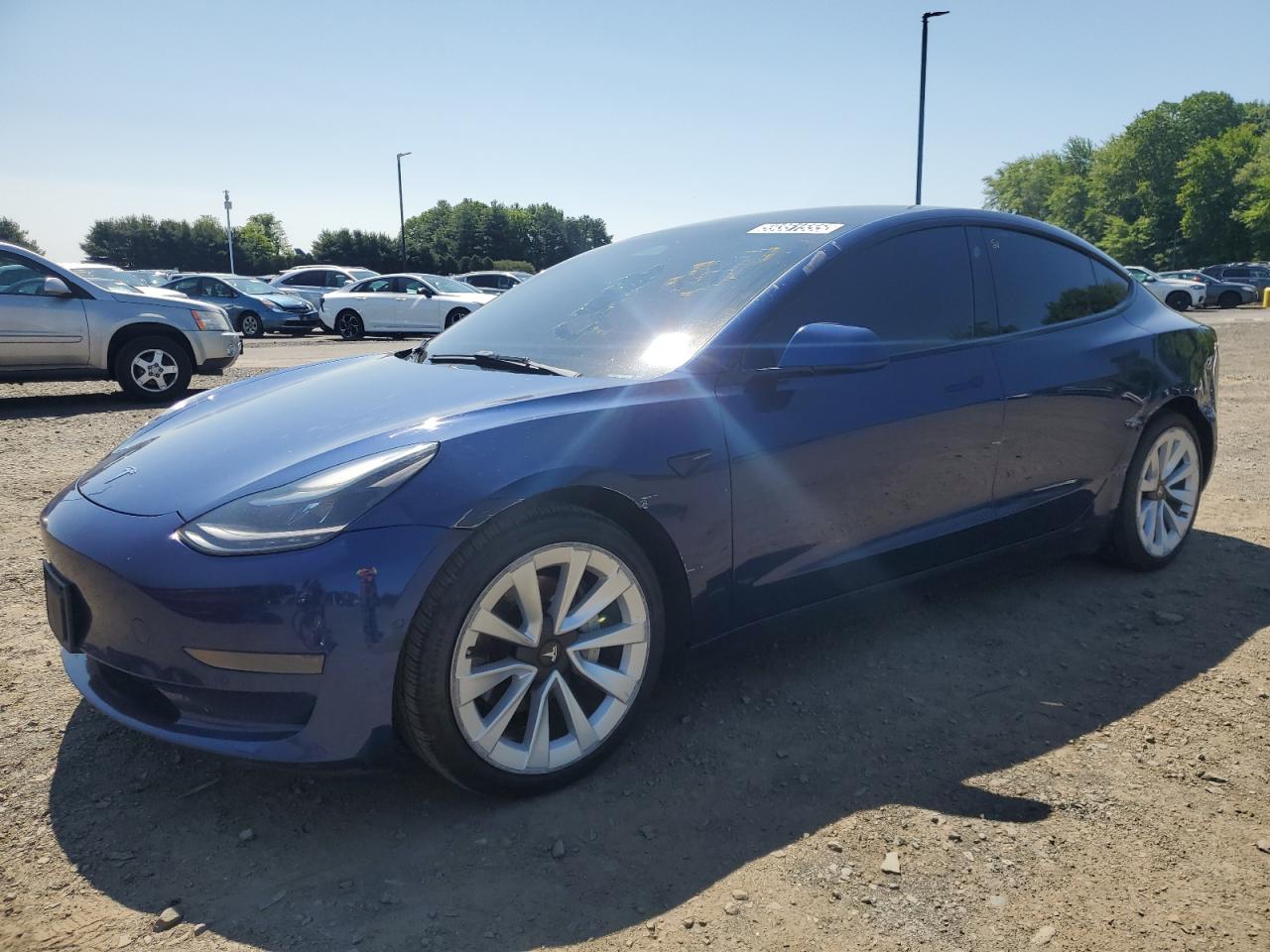2022 Tesla Model 3 للبيع في East Granby، CT - Side