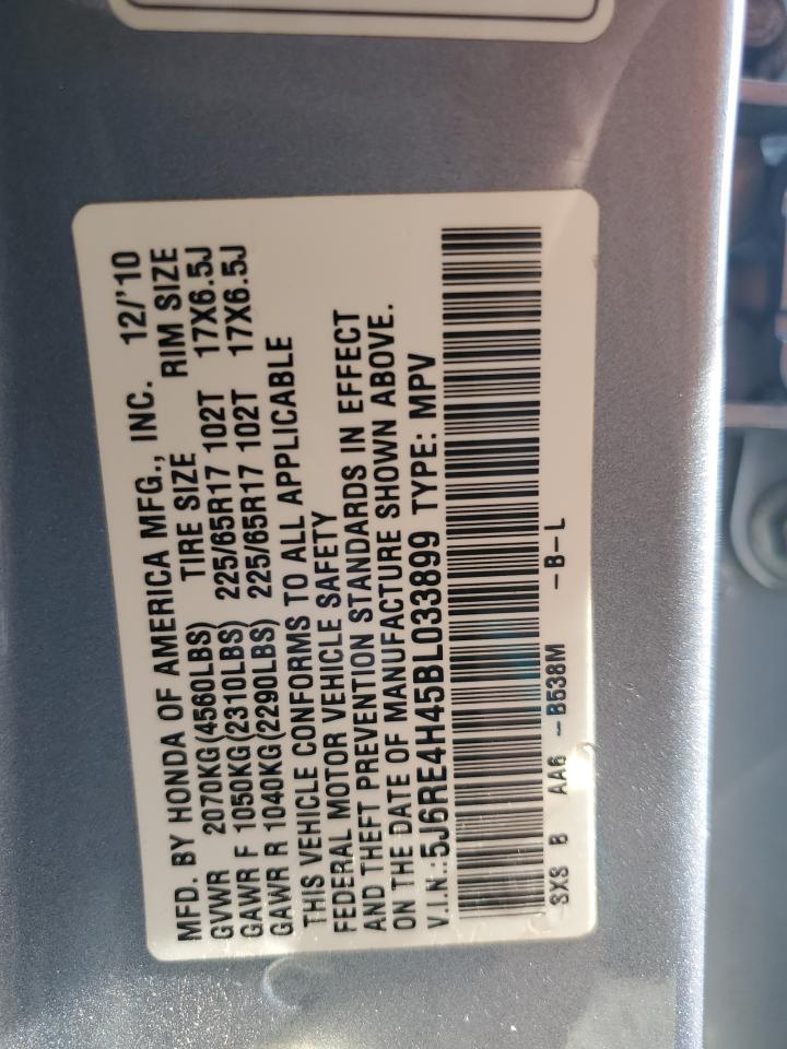 2011 Honda Cr-V Se VIN: 5J6RE4H45BL033899 Lot: 61589425