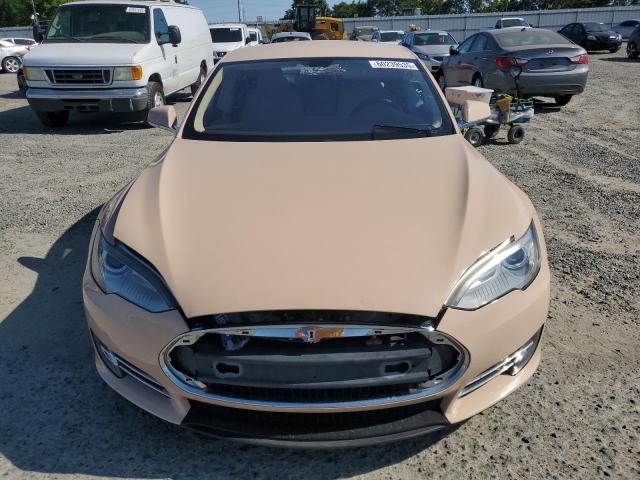 Hatchbacks TESLA MODEL S 2013 tan