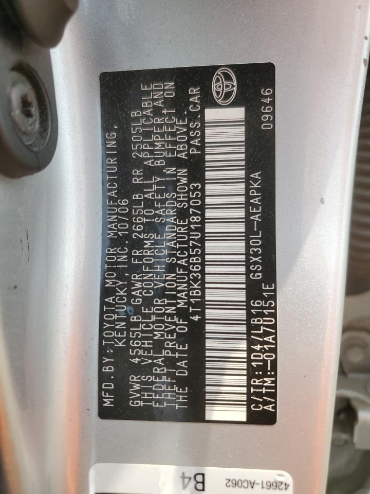 2008 Toyota Avalon Xl VIN: 4T1BK36BX8U314431 Lot: 59955135