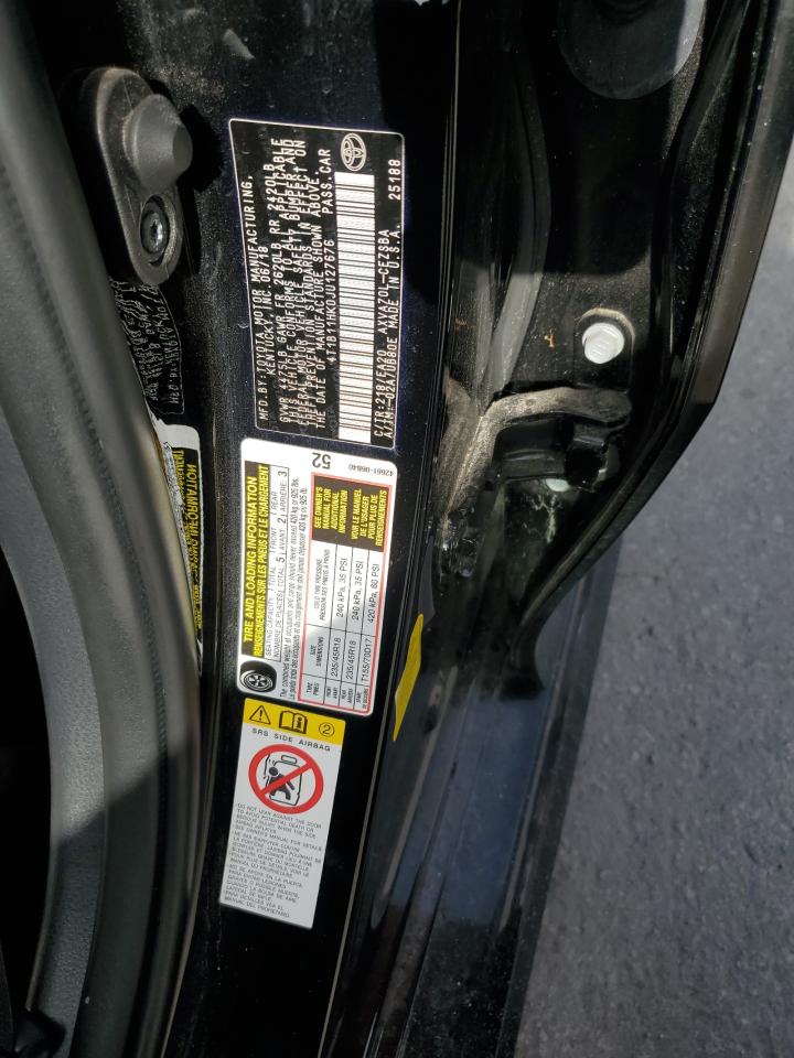4T1B11HK0JU127676 TOYOTA CAMRY 2018