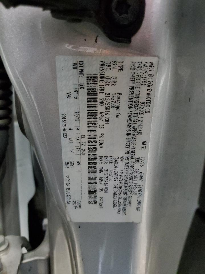 1FADP3K26GL259393 FORD FOCUS 2016