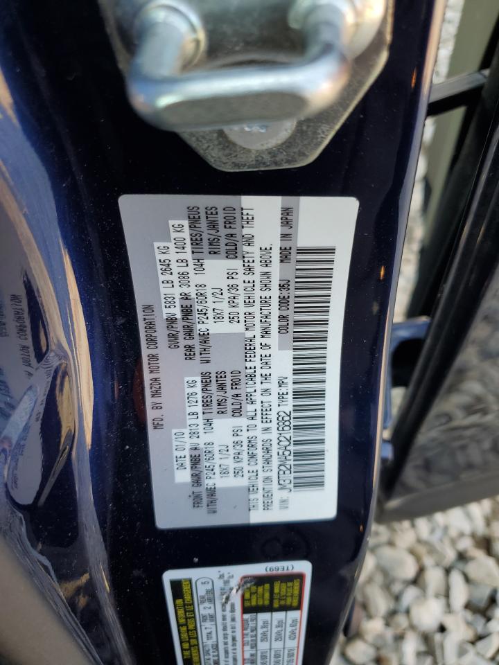 2010 Mazda Cx-9 VIN: JM3TB2MA5A0216862 Lot: 60622295