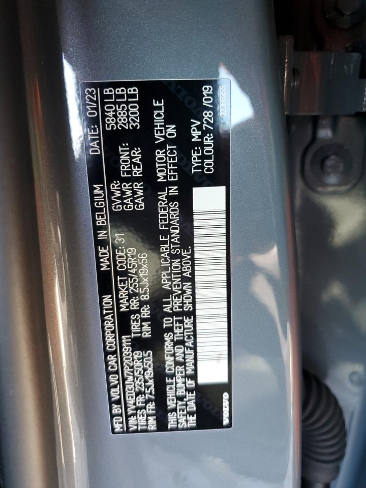 2023 Volvo Xc40 Recharge Plus VIN: YV4ED3UW7P2039111 Lot: 60238115