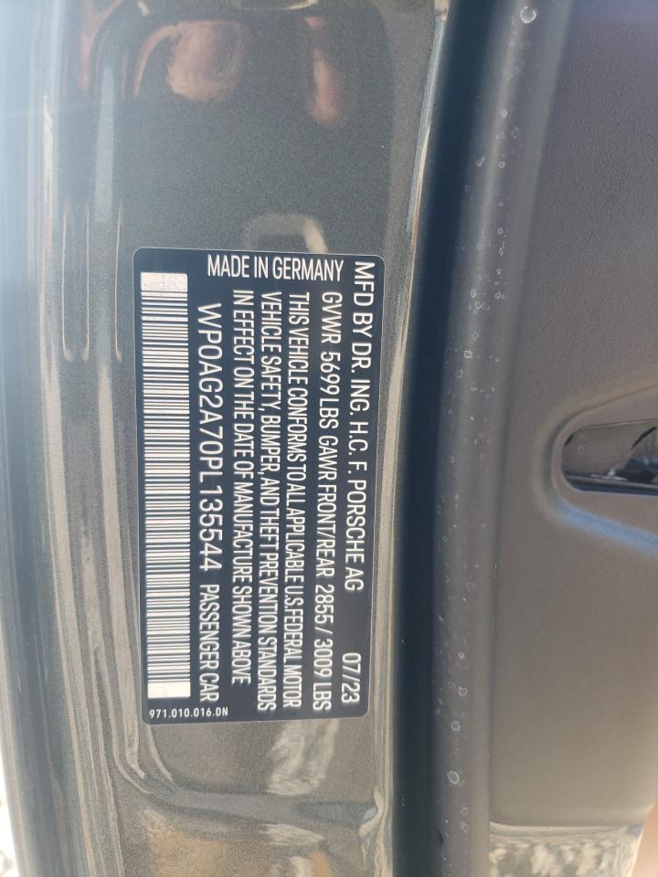 2023 Porsche Panamera Gts VIN: WP0AG2A70PL135544 Lot: 58433495