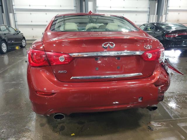  INFINITI Q50 2014 Czerwony