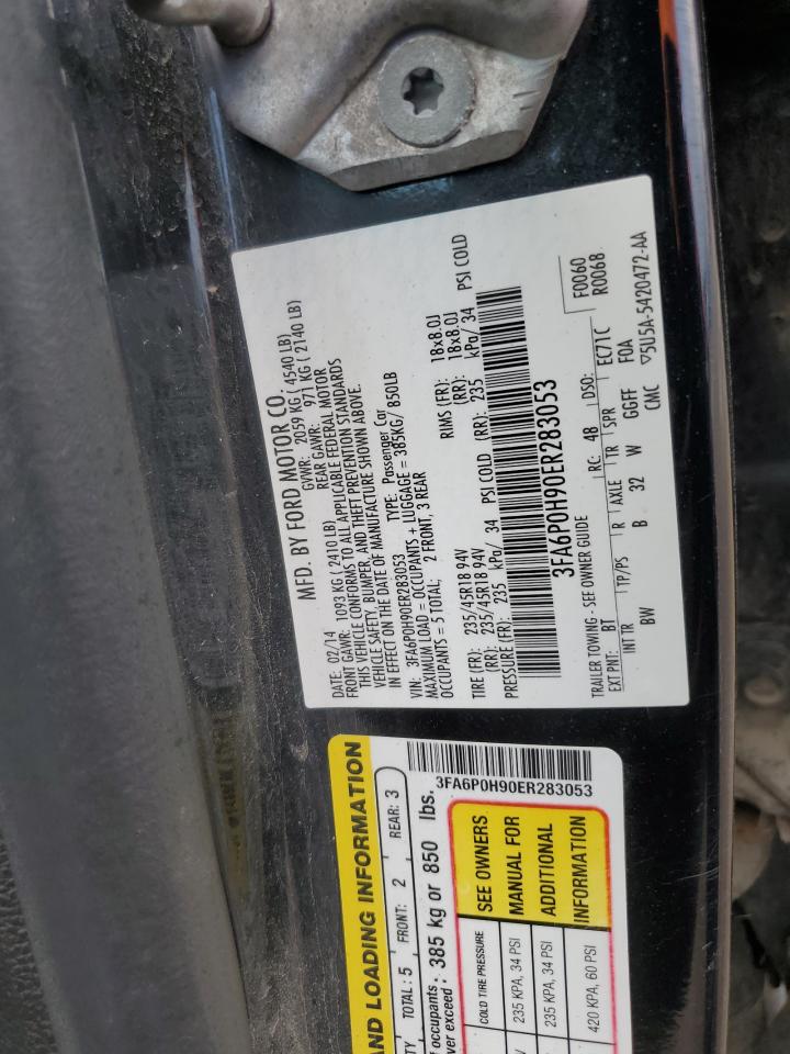 FORD FUSION 2014 VIN 3FA6P0H90ER283053 photo 12