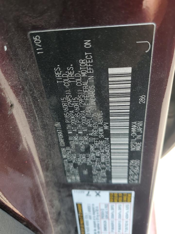 TOYOTA SCION 2006 VIN JTLKT334364052714 photo 13