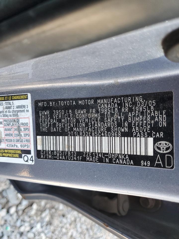 2008 Toyota Corolla Matrix Base VIN: 2T1LR32E85C460968 Lot: 58944815