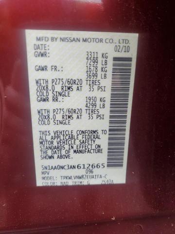2010 NISSAN ARMADA SE  