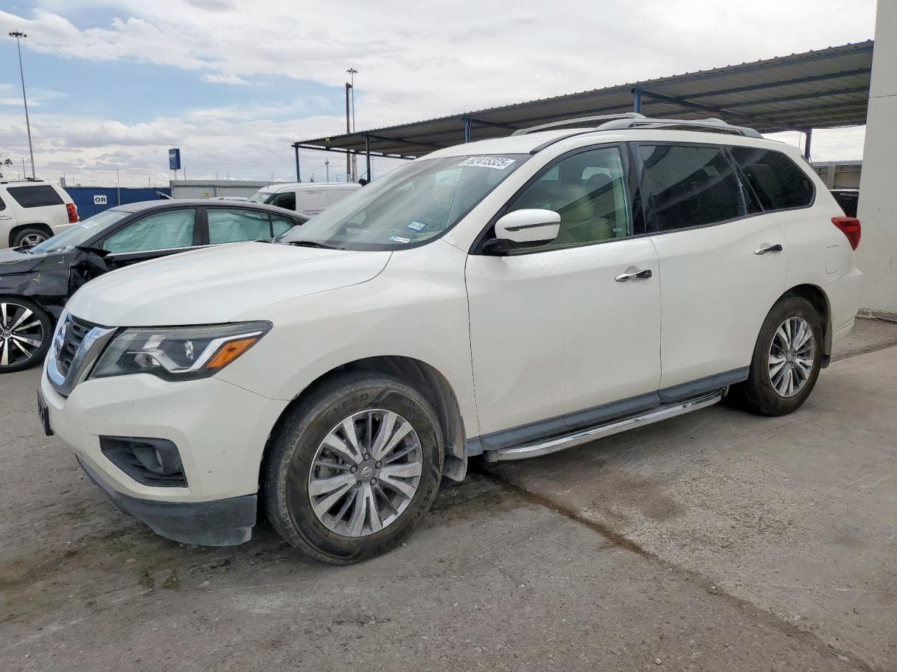 2019 Nissan Pathfinder S white null gas 5N1DR2MN0KC641204 photo #1
