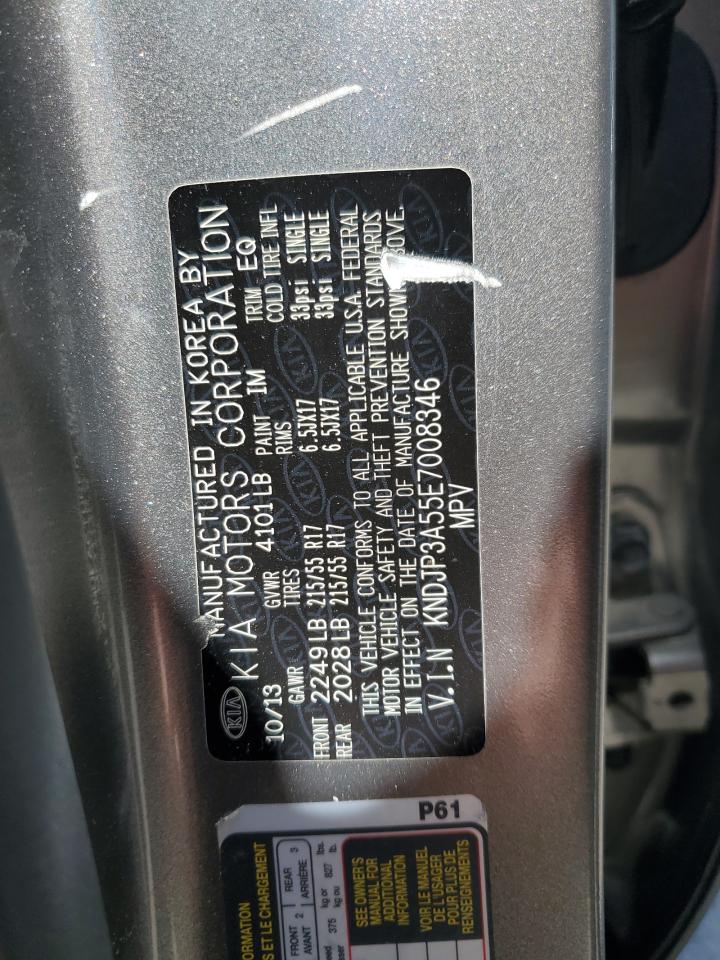 2014 Kia Soul + VIN: KNDJP3A55E7008346 Lot: 62369535