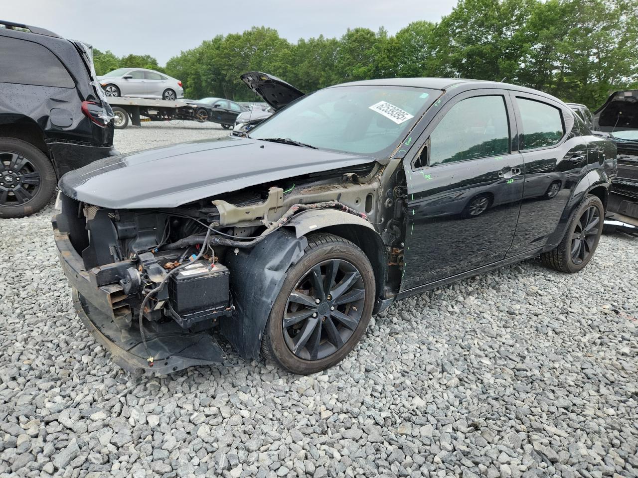DODGE AVENGER 2013 VIN 1C3CDZCB4DN620043