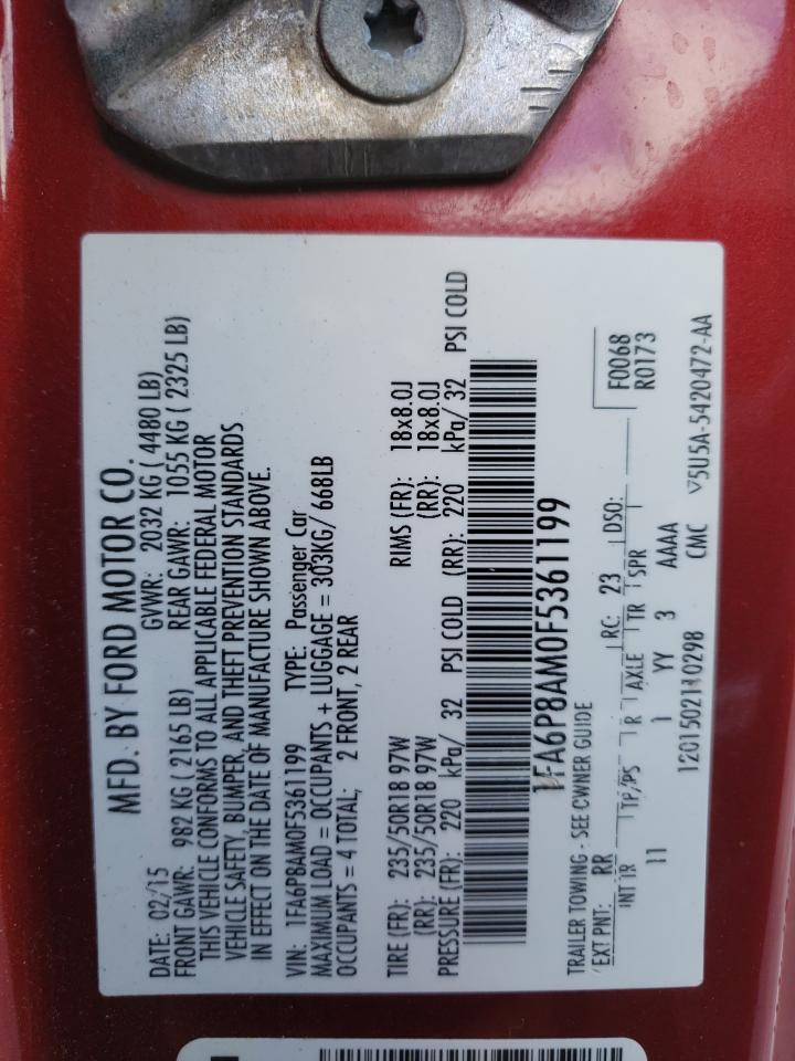 FORD ALL Models 2015 VIN 1FA6P8AM0F5361199 zdjęcie 12